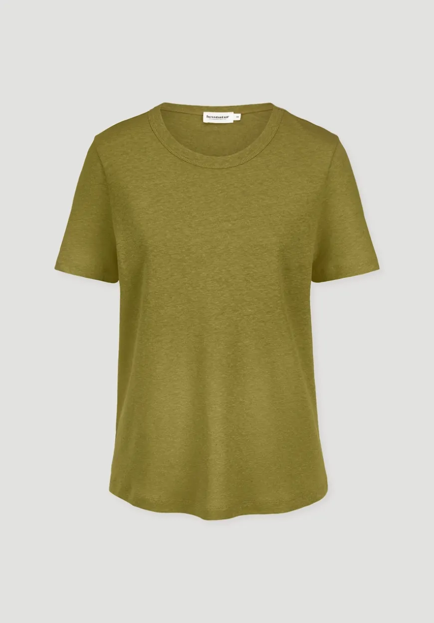 hessnatur T-Shirt Relaxed aus Leinen und Bio-Baumwolle von|Damen Shirts & Tops