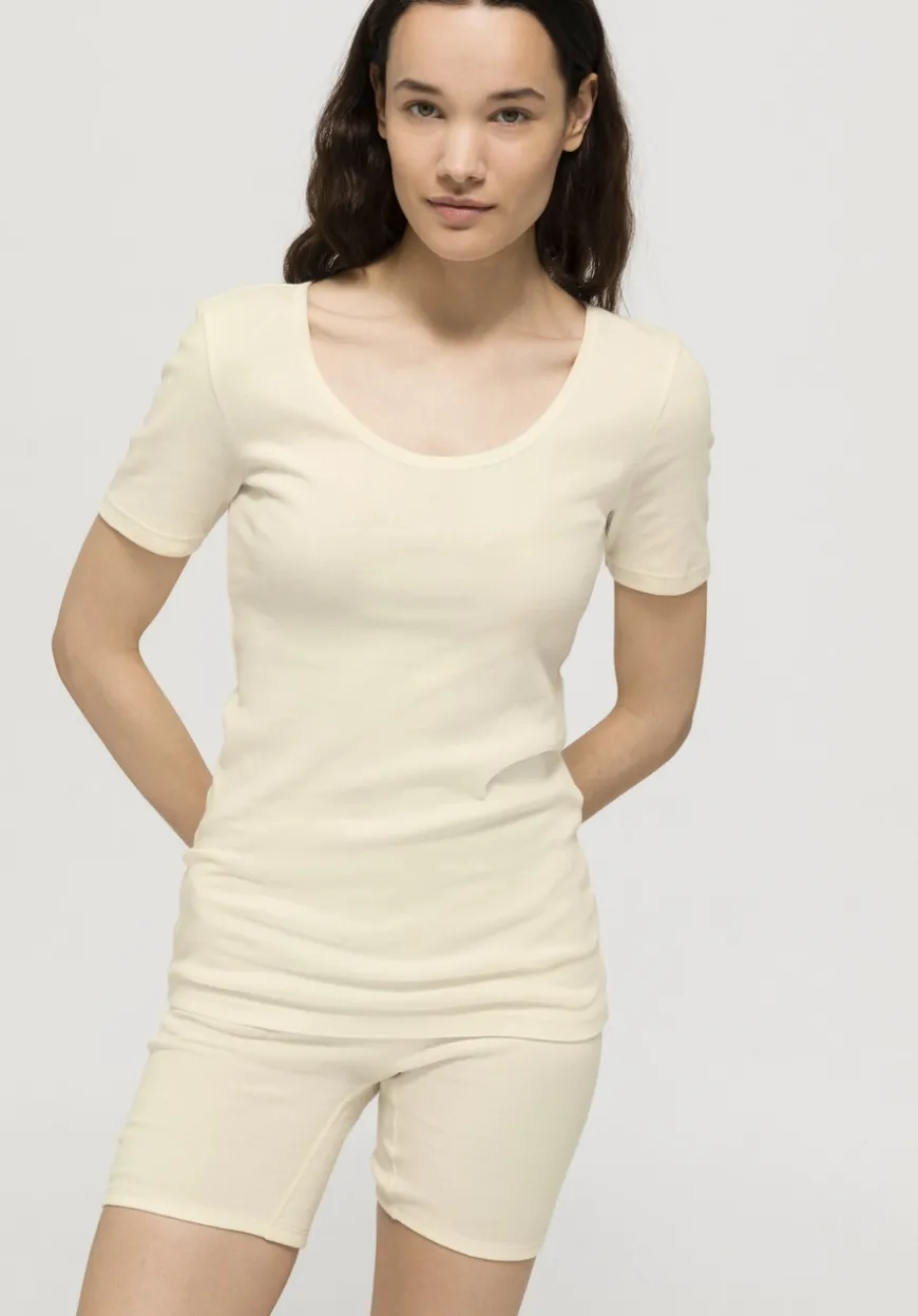 hessnatur T-Shirt Rundhals PURE E aus reiner Bio-Baumwolle von|Damen Unterhemden|Unterhemden