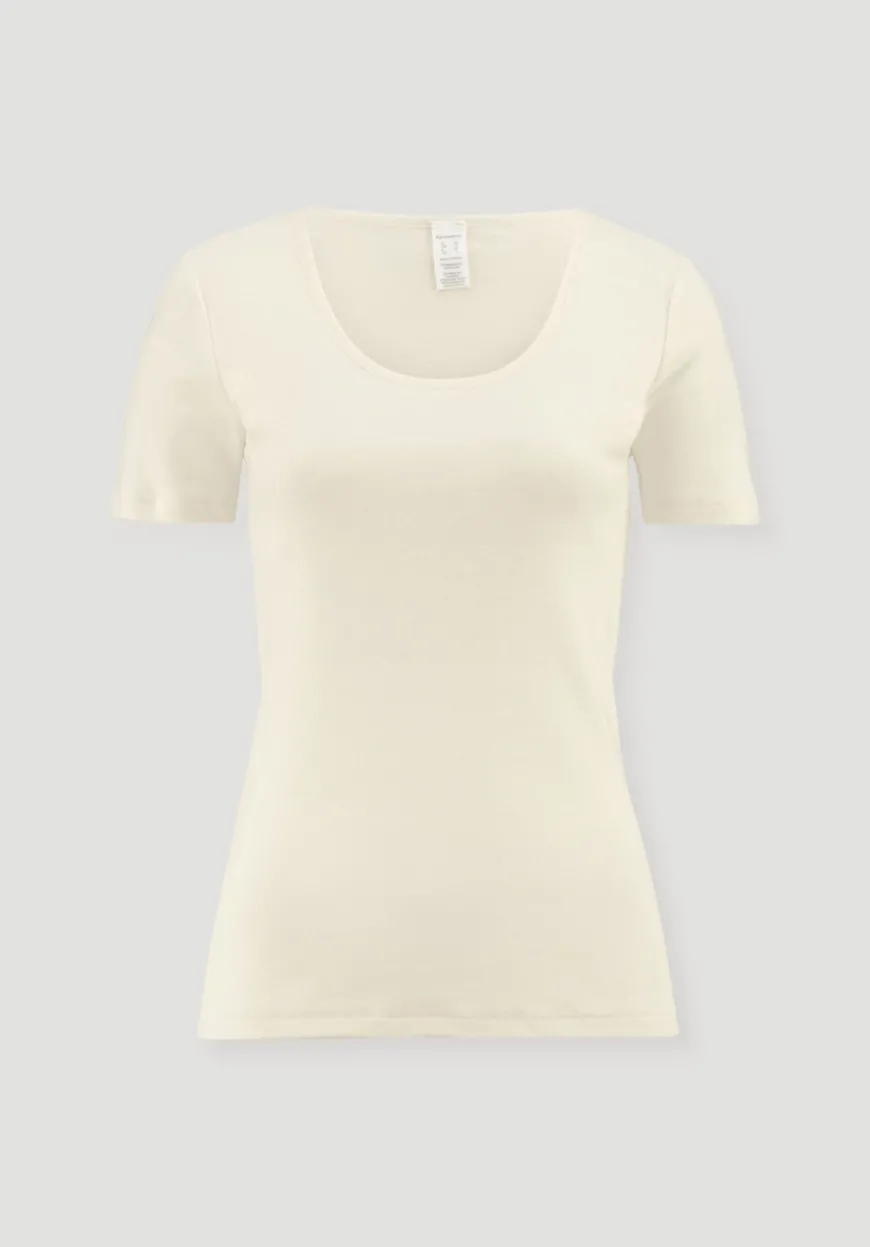hessnatur T-Shirt Rundhals PURE E aus reiner Bio-Baumwolle von|Damen Unterhemden|Unterhemden