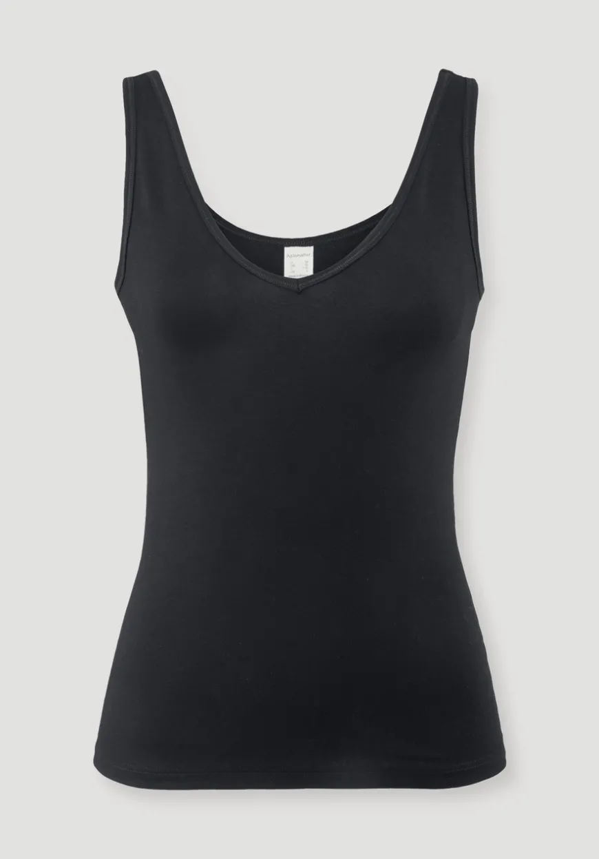 hessnatur V-Neck Tanktop PURE BALANCE aus Bio-Baumwolle und TENCEL™ Modal von|Damen Unterhemden|Unterhemden