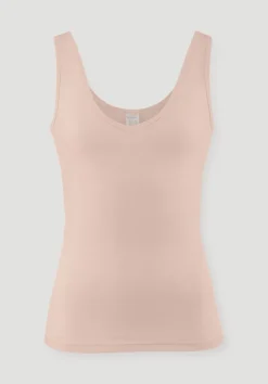 hessnatur V-Neck Tanktop PURE BALANCE aus Bio-Baumwolle und TENCEL™ Modal von|Damen Unterhemden|Unterhemden
