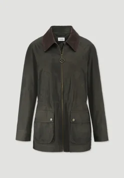 hessnatur Wachsjacke Regular aus reiner Bio-Baumwolle von|Damen Jacken & Mäntel