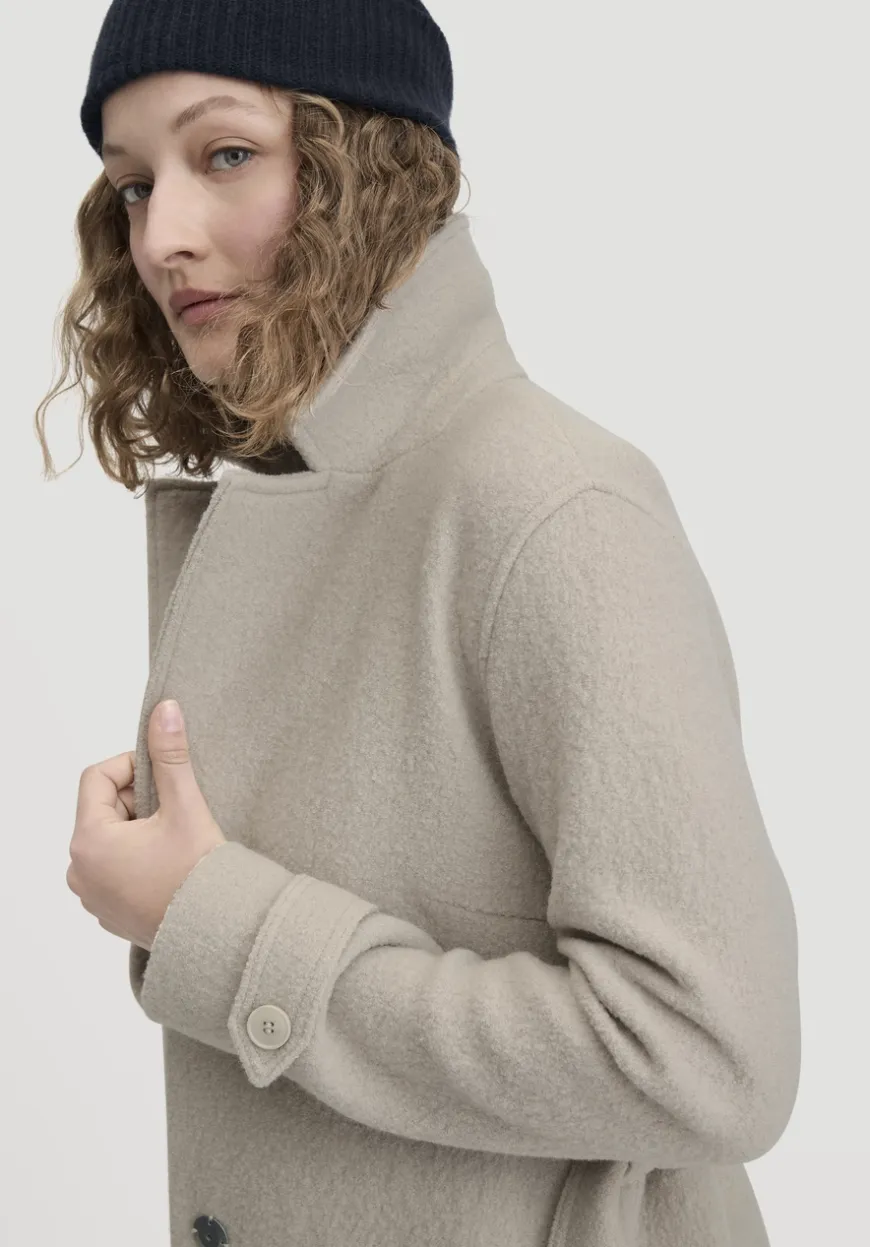 hessnatur Walk Mantel Regular aus reiner Bio-Merinowolle von|Damen Jacken & Mäntel