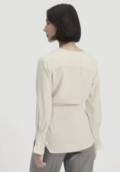 hessnatur Wickelbluse Regular aus TENCEL™ Lyocell von|Damen Blusen