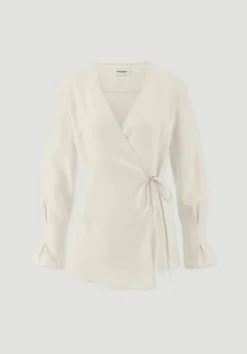 hessnatur Wickelbluse Regular aus TENCEL™ Lyocell von|Damen Blusen