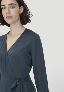 hessnatur Wickelkleid Knöchellang Regular aus reiner LENZING™ ECOVERO™ Viskose von|Damen Kleider & Röcke