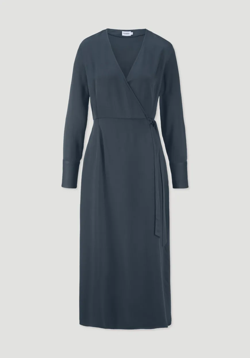hessnatur Wickelkleid Knöchellang Regular aus reiner LENZING™ ECOVERO™ Viskose von|Damen Kleider & Röcke