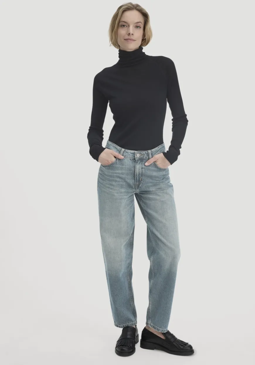 hessnatur Wolle-Mix Longlseeve Fitted aus Bio-Merinowolle und TENCEL™ Lyocell von|Damen Shirts & Tops