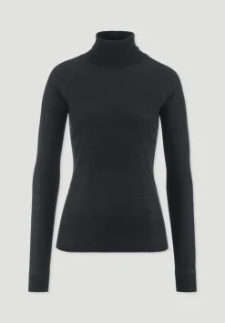 hessnatur Wolle-Mix Longlseeve Fitted aus Bio-Merinowolle und TENCEL™ Lyocell von|Damen Shirts & Tops