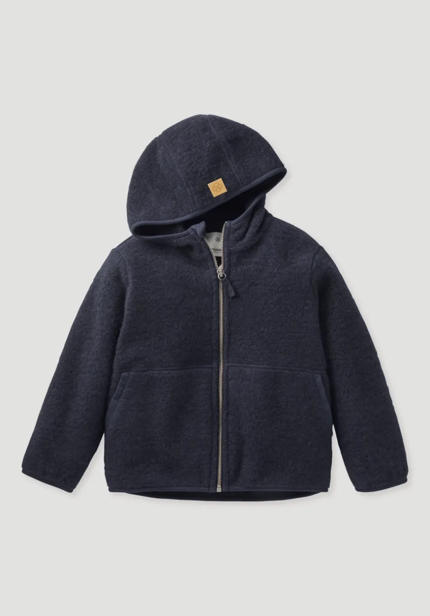 hessnatur Wollfleece Jacke aus reiner Bio-Merinowolle von| Fleece|Jacken & Westen