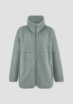 hessnatur Wollfleece Jacke Oversized aus reiner Bio-Merinowolle von|Damen Jacken & Mäntel|Fleece