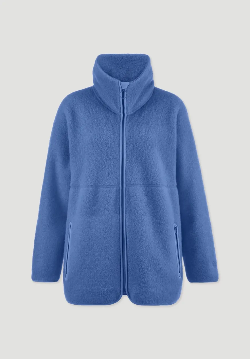 hessnatur Wollfleece Jacke Oversized aus reiner Bio-Merinowolle von|Damen Jacken & Mäntel|Fleece