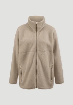 hessnatur Wollfleece Jacke Oversized aus reiner Bio-Merinowolle von|Damen Jacken & Mäntel|Fleece