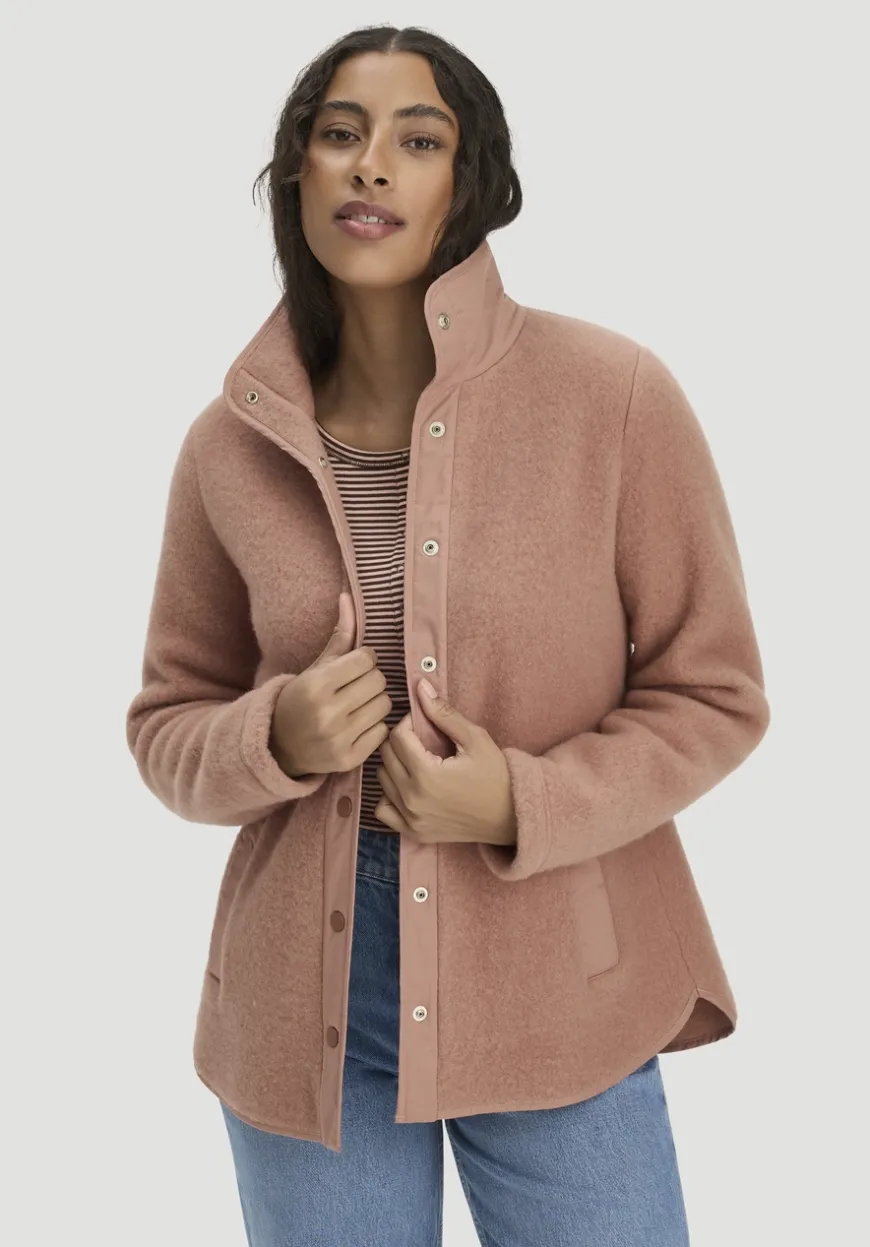 hessnatur Wollfleece Jacke Regular aus Bio-Merinowolle und Bio-Baumwolle von|Damen Jacken & Mäntel|Fleece