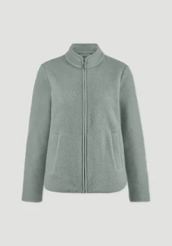 hessnatur Wollfleece Jacke Regular aus reiner Bio-Merinowolle von|Damen Jacken & Mäntel|Fleece