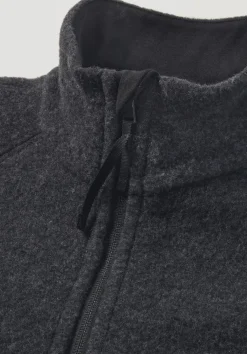 hessnatur Wollfleece Jacke Regular aus reiner Bio-Merinowolle von|Herren Jacken & Mäntel|Fleece