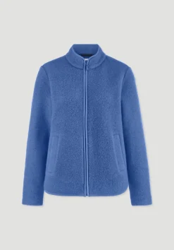hessnatur Wollfleece Jacke Regular aus reiner Bio-Merinowolle von|Damen Jacken & Mäntel|Fleece