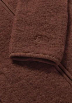 hessnatur Wollfleece Kapuzen-Jacke Regular aus Bio-Merinowolle und Bio-Baumwolle von|Damen Jacken & Mäntel|Fleece