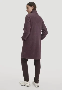 hessnatur Wollfleece Mantel Regular aus reiner Bio-Merinowolle von|Damen Jacken & Mäntel|Fleece