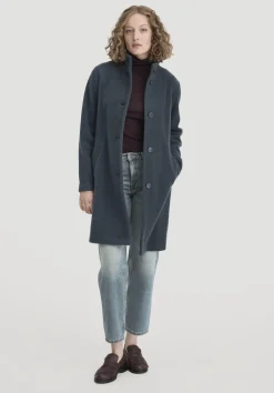 hessnatur Wollfleece Mantel Regular aus reiner Bio-Merinowolle von|Damen Jacken & Mäntel|Fleece