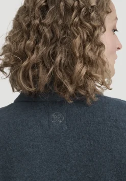hessnatur Wollfleece Mantel Regular aus reiner Bio-Merinowolle von|Damen Jacken & Mäntel|Fleece