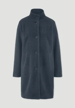 hessnatur Wollfleece Mantel Regular aus reiner Bio-Merinowolle von|Damen Jacken & Mäntel|Fleece