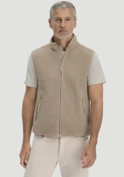 hessnatur Wollfleece Weste Regular aus reiner Bio-Merinowolle von|Herren Jacken & Mäntel|Fleece