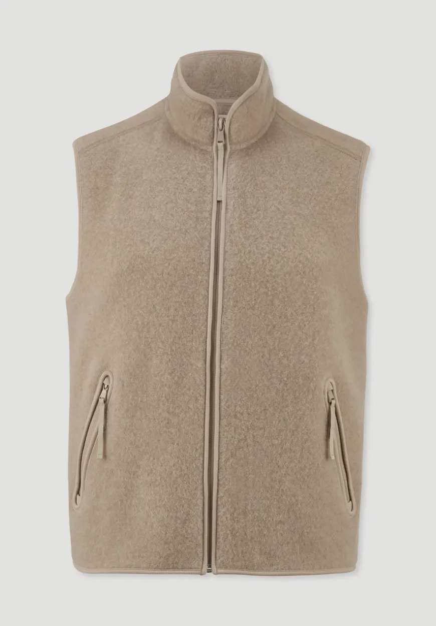 hessnatur Wollfleece Weste Regular aus reiner Bio-Merinowolle von|Herren Jacken & Mäntel|Fleece