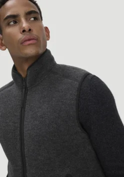 hessnatur Wollfleece Weste Regular aus reiner Bio-Merinowolle von|Herren Jacken & Mäntel|Fleece