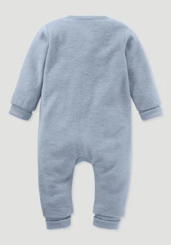 hessnatur Wollfrottee Overall aus reiner Bio-Merinowolle von| Pyjamas & Schlafoveralls|Baby Nachtwäsche