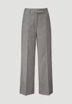 hessnatur Wollhose Straight Leg Relaxed aus reiner Bio-Merinowolle von|Damen Hosen & Shorts