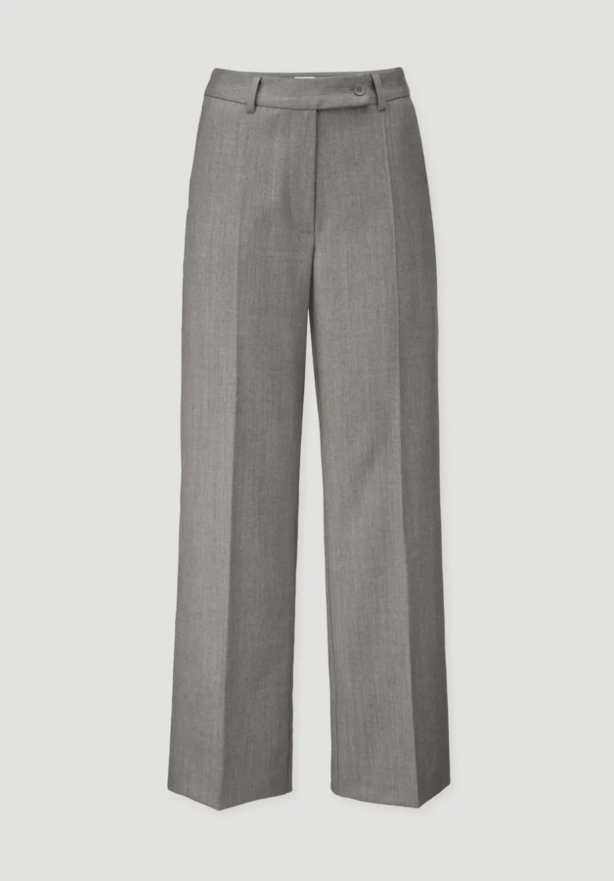 hessnatur Wollhose Straight Leg Relaxed aus reiner Bio-Merinowolle von|Damen Hosen & Shorts