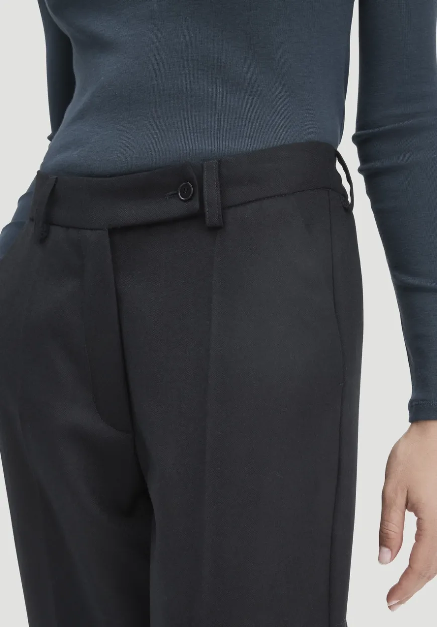 hessnatur Wollhose Straight Leg Relaxed aus reiner Bio-Merinowolle von|Damen Hosen & Shorts