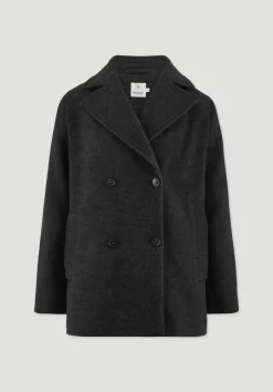 hessnatur Wolljacke Caban Relaxed aus reiner Bio-Schurwolle von|Damen Jacken & Mäntel