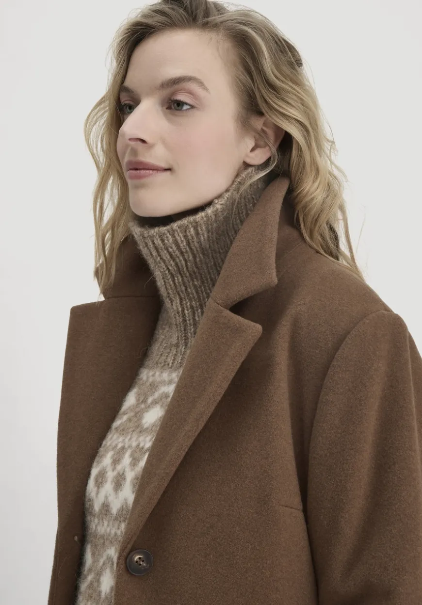hessnatur Wollmantel Regular aus reiner Bio-Schurwolle von|Damen Jacken & Mäntel