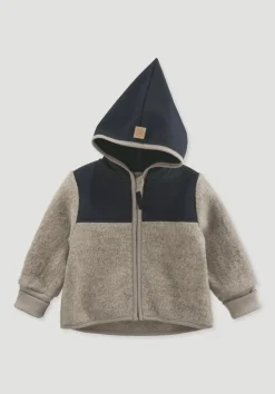 hessnatur Wollwalk Jacke aus Bio-Merinowolle mit Softshell von| Jacken|Bio-Wollwalk