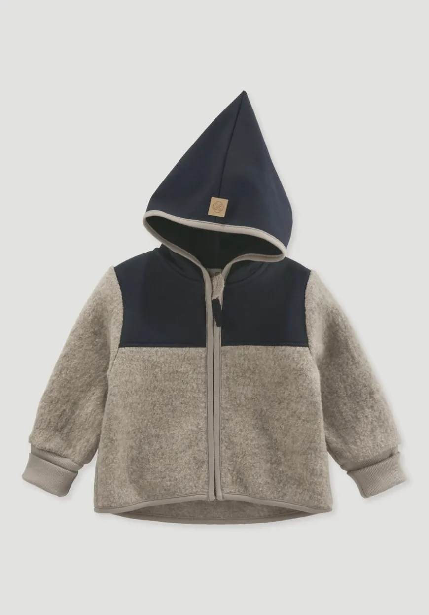 hessnatur Wollwalk Jacke aus Bio-Merinowolle mit Softshell von| Jacken|Bio-Wollwalk