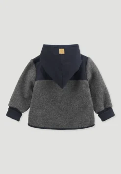 hessnatur Wollwalk Jacke aus Bio-Merinowolle mit Softshell von| Jacken|Bio-Wollwalk