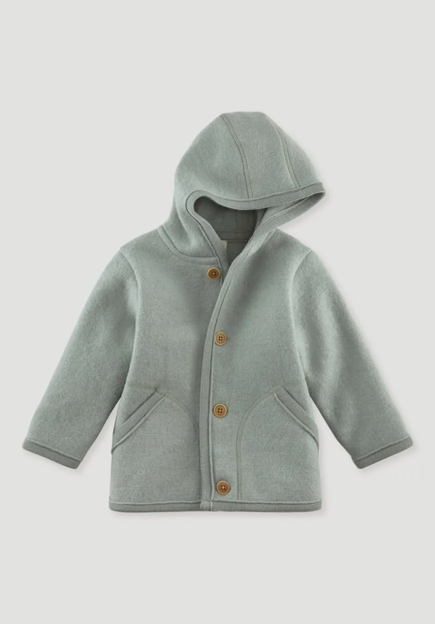 hessnatur Wollwalk Jacke aus reiner Bio-Merinowolle von| Jacken|Bio-Wollwalk