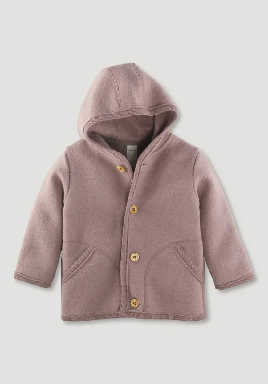 hessnatur Wollwalk Jacke aus reiner Bio-Merinowolle von| Jacken|Bio-Wollwalk