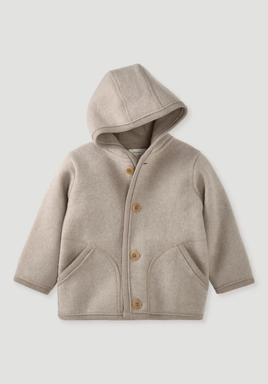 hessnatur Wollwalk Jacke aus reiner Bio-Merinowolle von| Jacken|Bio-Wollwalk