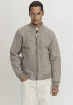 hessnatur Wollwalk Jacke Relaxed aus reiner Bio-Merinowolle von|Herren Jacken & Mäntel