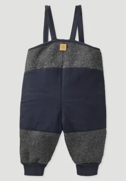 hessnatur Wollwalk Latzhose aus Bio-Merinowolle mit Nature Shell von| Hosen