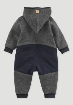 hessnatur Wollwalk Overall aus Bio-Merinowolle mit Softshell von| Overalls|Bio-Wollwalk