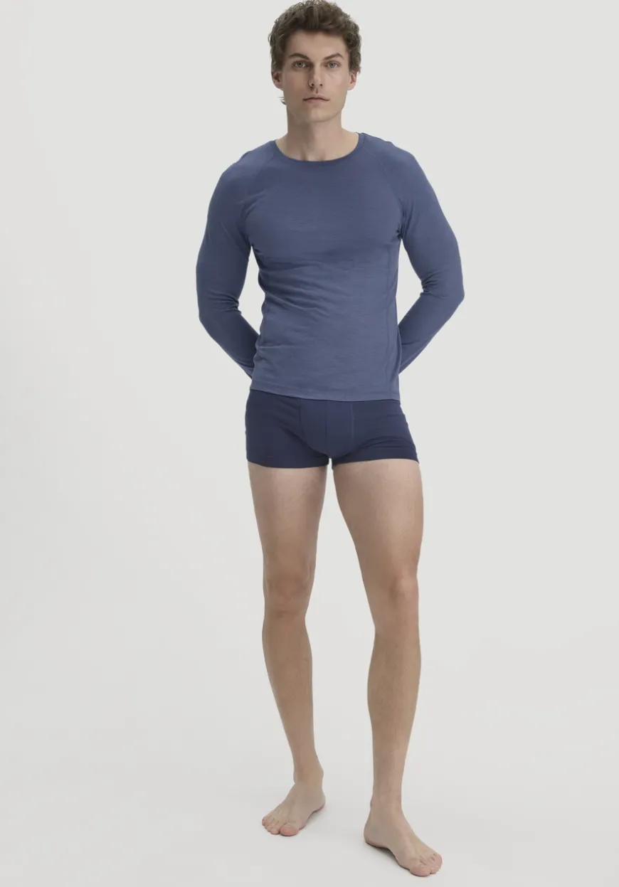 hessnatur Wool-Silk Longsleeve aus Bio-Merinowolle mit Seide von|Herren Oberteile|Unterhemden