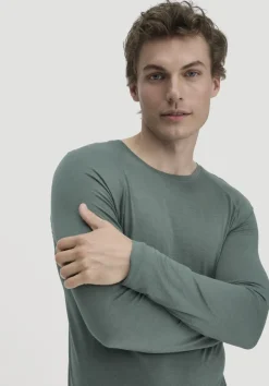 hessnatur Wool-Silk Longsleeve aus Bio-Merinowolle mit Seide von|Herren Oberteile|Unterhemden