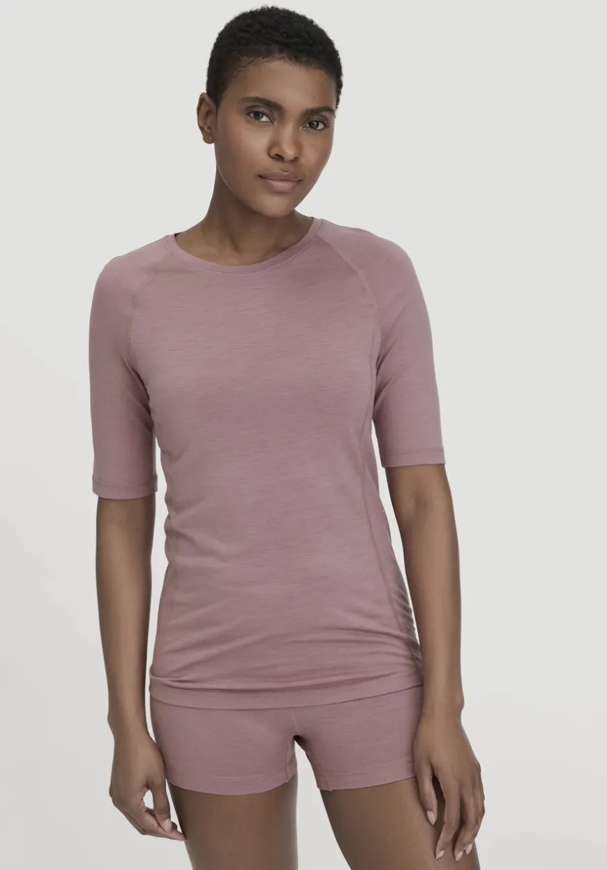 hessnatur Wool-Silk T-Shirt aus Bio-Merinowolle mit Seide von|Damen Unterhemden|Unterhemden
