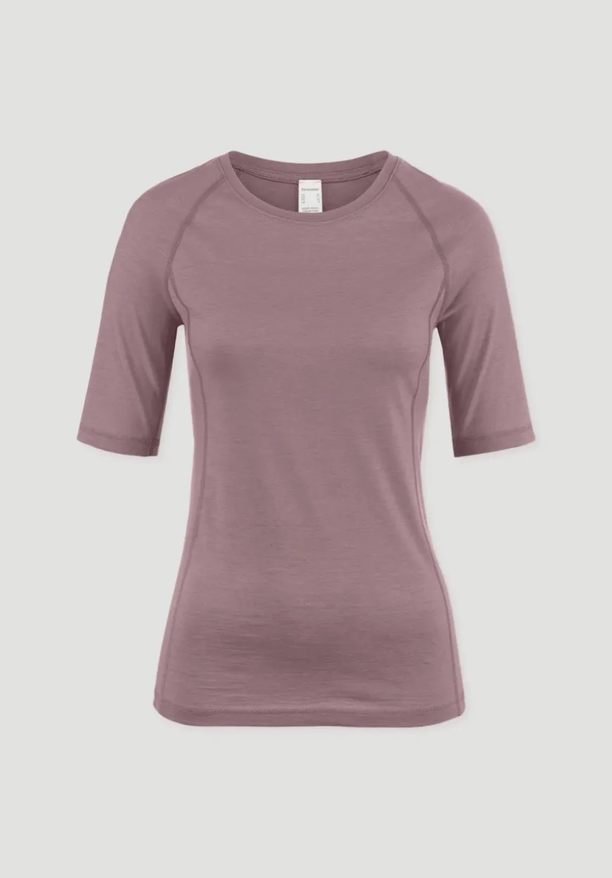 hessnatur Wool-Silk T-Shirt aus Bio-Merinowolle mit Seide von|Damen Unterhemden|Unterhemden